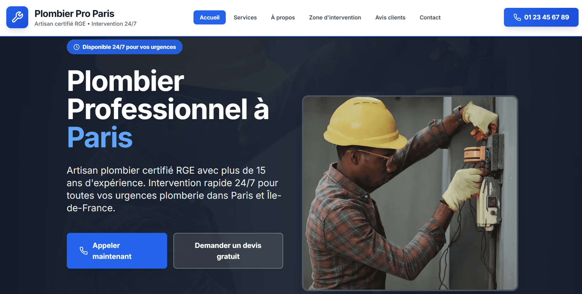 Landing page de conversion.